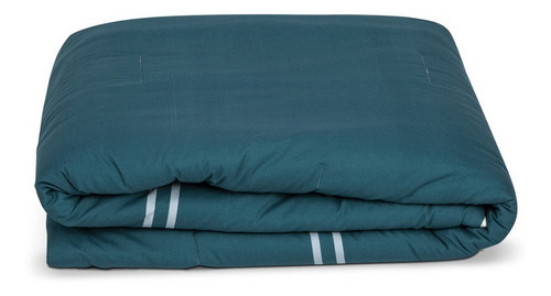 Íntima Hogar Juego De Edredón Greco King Size 2 Vistas Color Azul Petróleo Diseño De La Tela Estampado