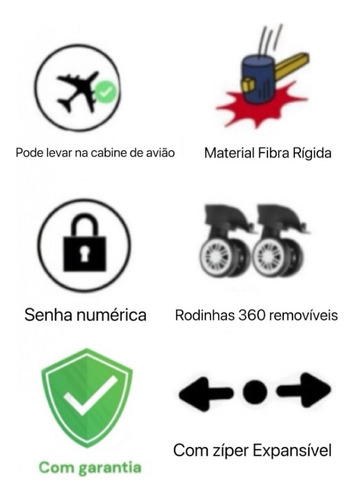 Mala De Viagem Bordo 55 Cm X 35cm X 25cm 10kg Abs Rodinhas Duplas 360 Remoíveis Leva Na Cabine Do Avisão Resistente Para Viagem 2080 Bege Aj Shops