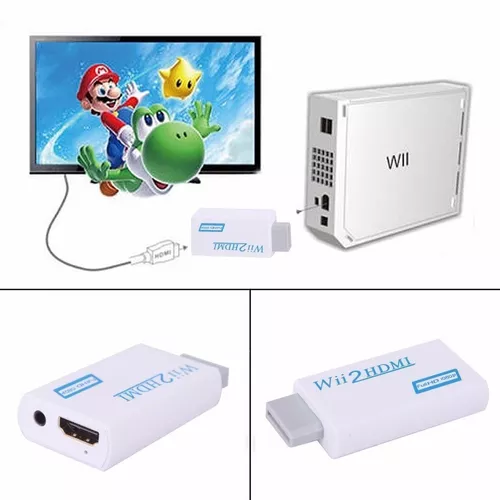 Adaptador Wii A Hdmi Compatible Con Wii Y Wii U Envio Inclui
