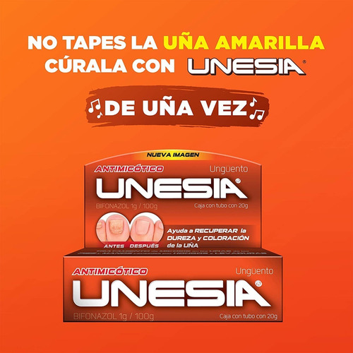 Pack 2 Antimicótico Unguento Unesia Con 20 Gr C/u