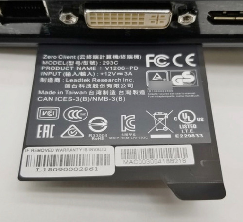Thin Client-tera2 Terminal Server + 10zig 293c V1206 Pd