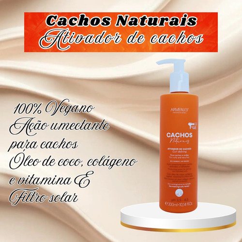 Kit Arvensis Cachos Ondulados Reconstrução Unidose 7 Itens