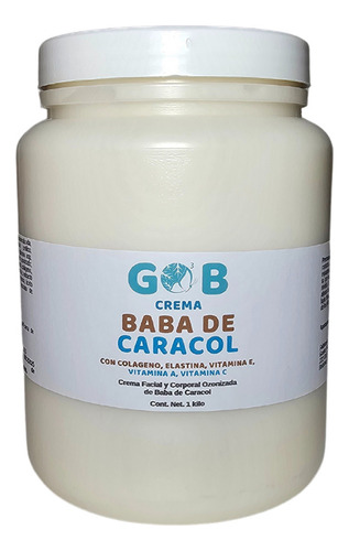 Crema De Baba De Caracol Ozonizada - Gob - 1 Kilo