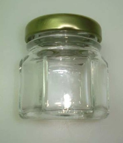 40 Mini Pote De Vidro Sextavado 40ml - Postagem Rápida!