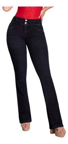 Jeans Semi Campana Espino Azul Oscuro: Elegancia Colombiana 