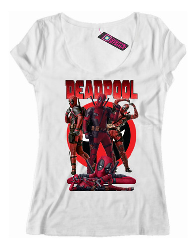Remera Mujer Marvel Deadpool Superheroes Comics Mv12