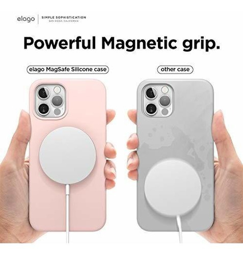 Magnetica Silicona Para iPhone 12 Pro Max 6.7 Iman Todo 70