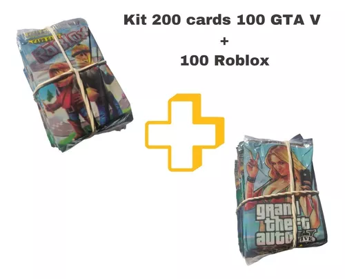 100 Card Cartinhas Roblox - Card Roblox Game - Bate bafo Roblox Kids