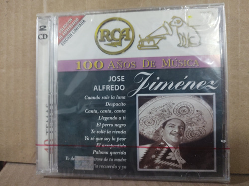 José Alfredo Jiménez Cien Años De Música Cd #286
