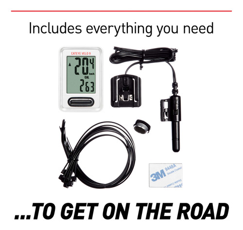 Computadora Para Bicicleta Cateye Velo 9 Medidor De Distan