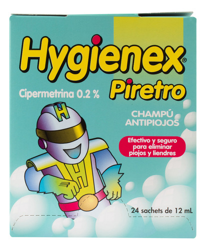 Shampoo Anti Piojos Hygienex Piretro - Ml A $4305