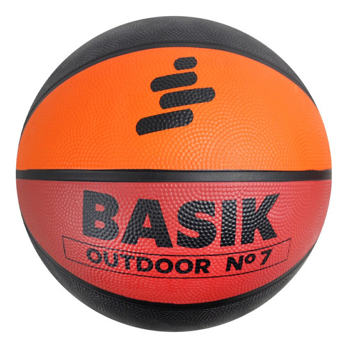 Balón Oka Basquetbol Basik Hule Naranja/negro #7 : 06612 Color Negro