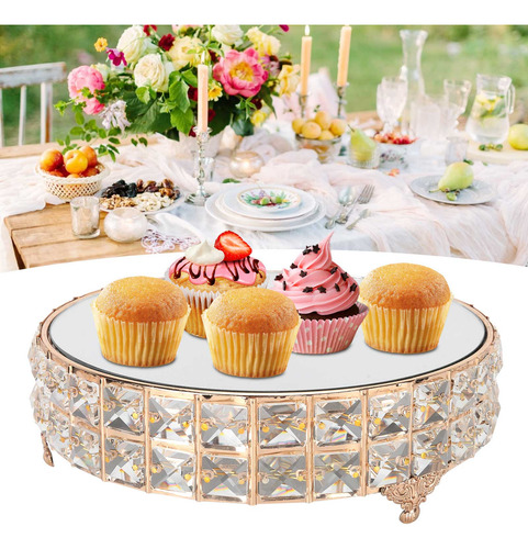 Soporte Para Tartas Con Espejo De Cristal Para Bandejas De P