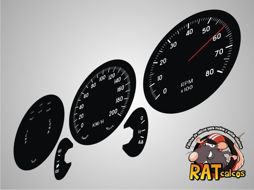 Calcos Fiat 1500 / Instrumental X 5