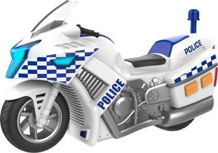 Moto Policia C Luz Y Sonido Teamsterz Hti Wabro 4084