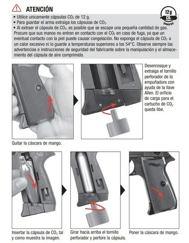 Pistola Co2 Walther Ppk/s Co2 4,5mm 15 Tiros Bw