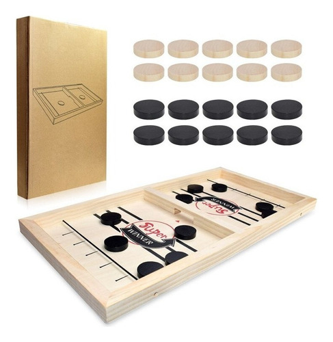 Juego De Mesa De Hockey De Madera Game Battle