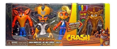 Figura 4 Pack Crash Bandicoot Edicion Limitada Golden Crash