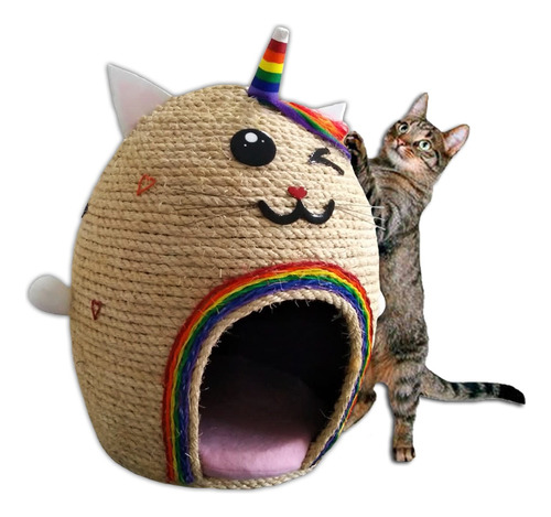Rascador Y Casa Para Gato Happy House / Gaticornio