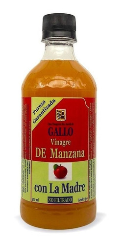 Vinagre Gallo Cidra Manzana Organico Con - mL a $50