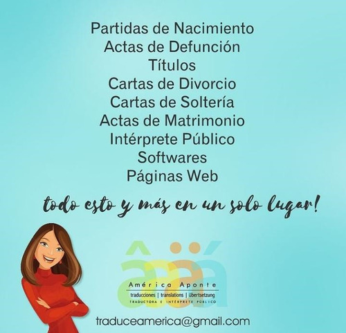 Imagen 4 de 9 de Traductor Oficial Certificado Interprete Ingles Venezuela