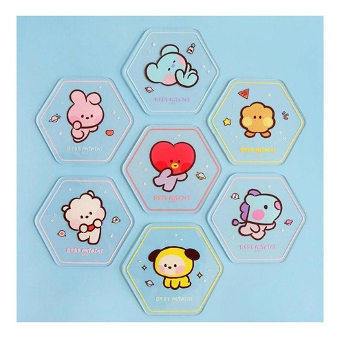 Portavasos De Acrílico Bt21 Minini Baby Bts Kpop Korea Ver 2