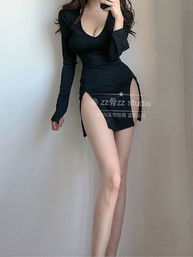 Vestido Ini Vintage Skinny Hot Sexy Mujeres Coreanas Encaje