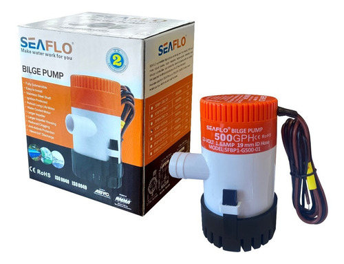 Imagen 1 de 6 de Bomba De Achique 12v 500gph 12v Nueva Linea Seaflo