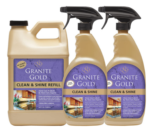 Granite Gold Spray Clean And Shine Para Granito Marmol Otra