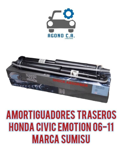 Amortiguadores Traseros Honda Civic Emotion 06-11
