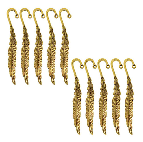 10 Piezas De Libro De Abalorios De Grandes Accesorios Dorado
