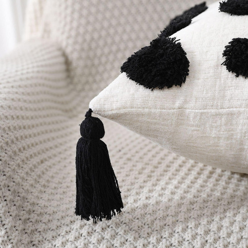 Panod Super Soft Farmhouse Decorative Plush Show Almohon Cov