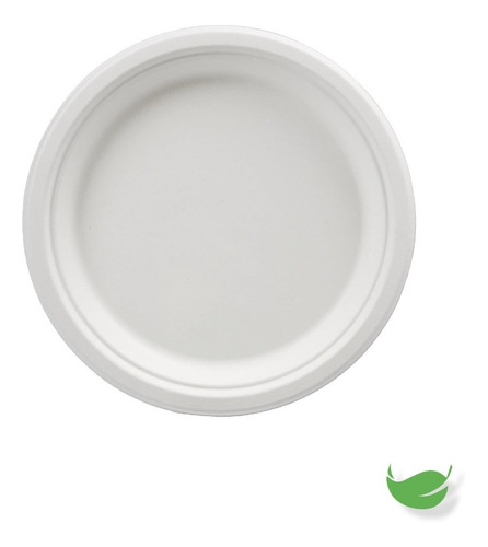 Imagen 1 de 6 de Plato Desechable Compostable Redondo 6.85 PuLG. /1000 Pzas.