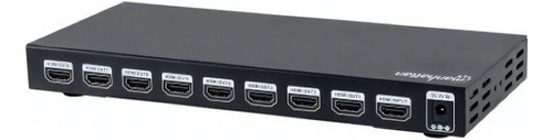 Video Splitter Manhattan Hdmi 8 Puertos De Video Negro /vc
