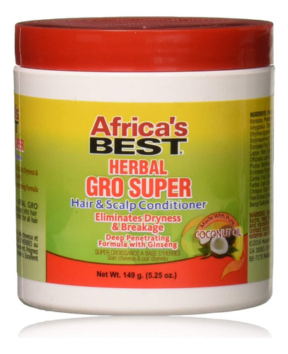 Africas Best Gro Herbal Super - Tarro De 5.25 Onzas (5.2 f.