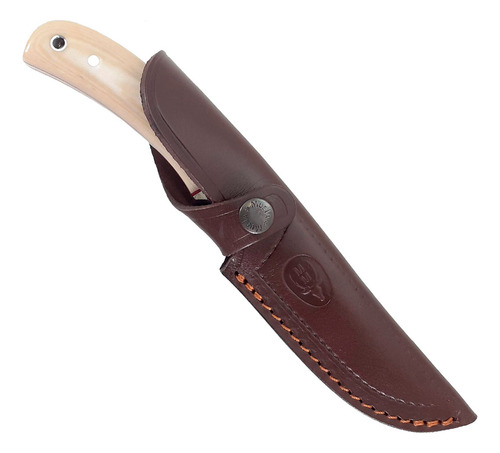 Cuchillo Muela Caza Setter 11b Mango Micarta + Funda España Color Mi Carta Blanca