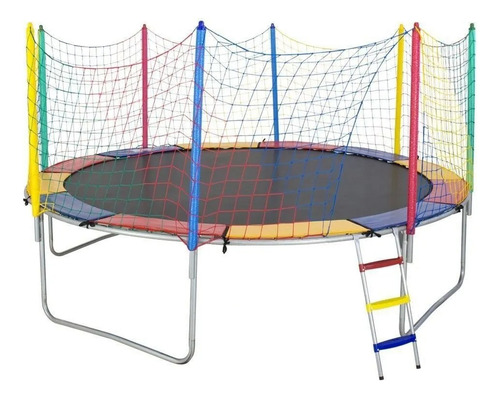 Cama Elástica Pula Pula 3,05m Black Papibrink C/ Pé Borracha
