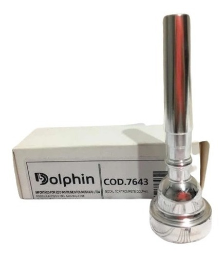 Bocal Para Trompete Dolphin 7c Niquelado - 7643 - Novo