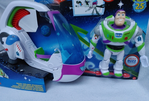 Buzz Lightyear Figura Articulada Con Nave Espacial Toy Story