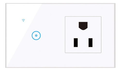 Toma De Pared Inteligente Wi-fi 95-250v Con 1 Luz Táctil De