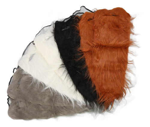 Accesorios De Cosplay De Barba Larga De Lujo Para Halloween