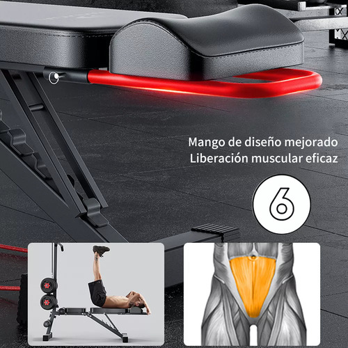 Banco Pesas Multiposiciones Plegable Ajustable Gym Ejercicio