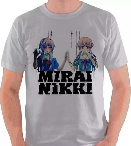 Camiseta Mirai Nikki Anime Yuno Aru Blusa Camisa Promoção