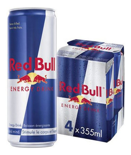 Energético Red Bull Energy Drink 250ml (4 Unidades)