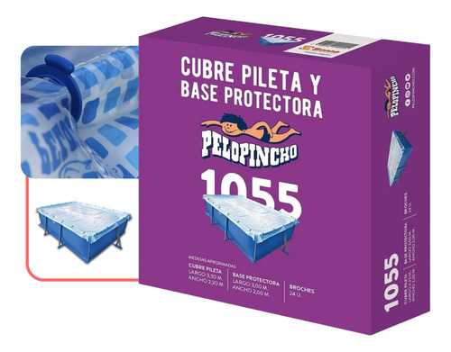 Imagen 1 de 10 de Cubre Pileta Cobertor Y Base Protectora Pelopincho 1055