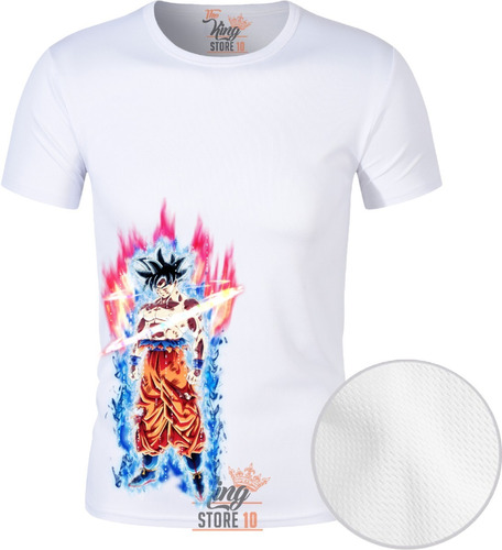 Polera Anime, Full Color, Goku Saiyajin God / The King Store