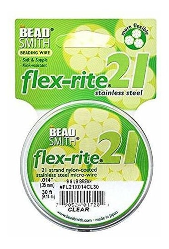 Beadsmith Xcr-1213 21 Strand Gruesa Cola De Flex-rite Rebord