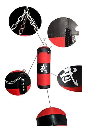 Saco De Box Boxeo Entreno Mma Fitness Con Cadena 100/120cm