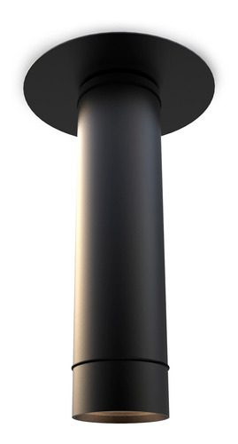 Plafon Spot Led Diseño Moderno Cilindro Negro Cavia Imdi