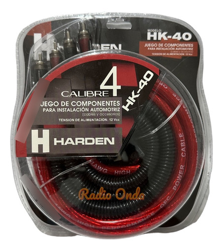 Kit De Instalacion Calibre 4 Amplificador Hk-40 Harden